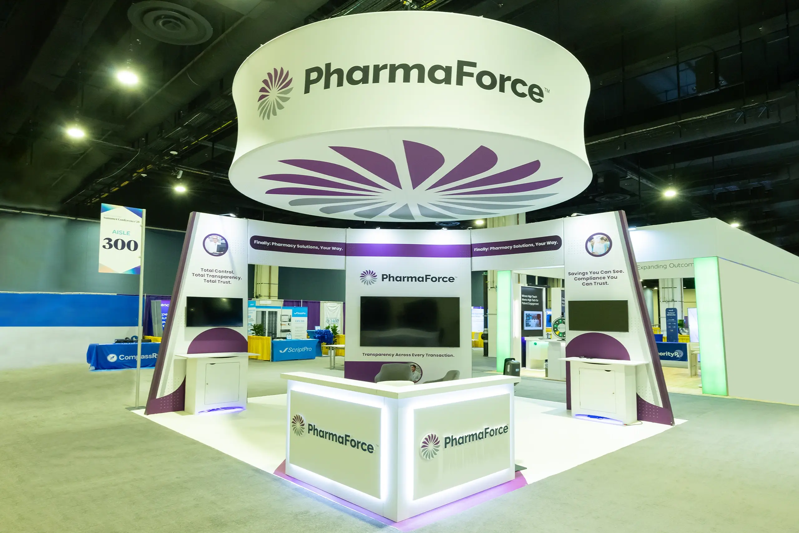 20x20  Trade show Booth rental at 340B Coalition Summer Conference  2025, National Harbor, MD for Pharma force