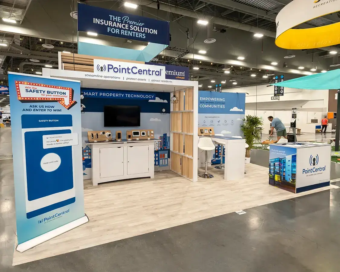 Pointcentral - 10x20 Exhibition Stand Rentals at Apartmentalize 2025, Las Vegas, NV