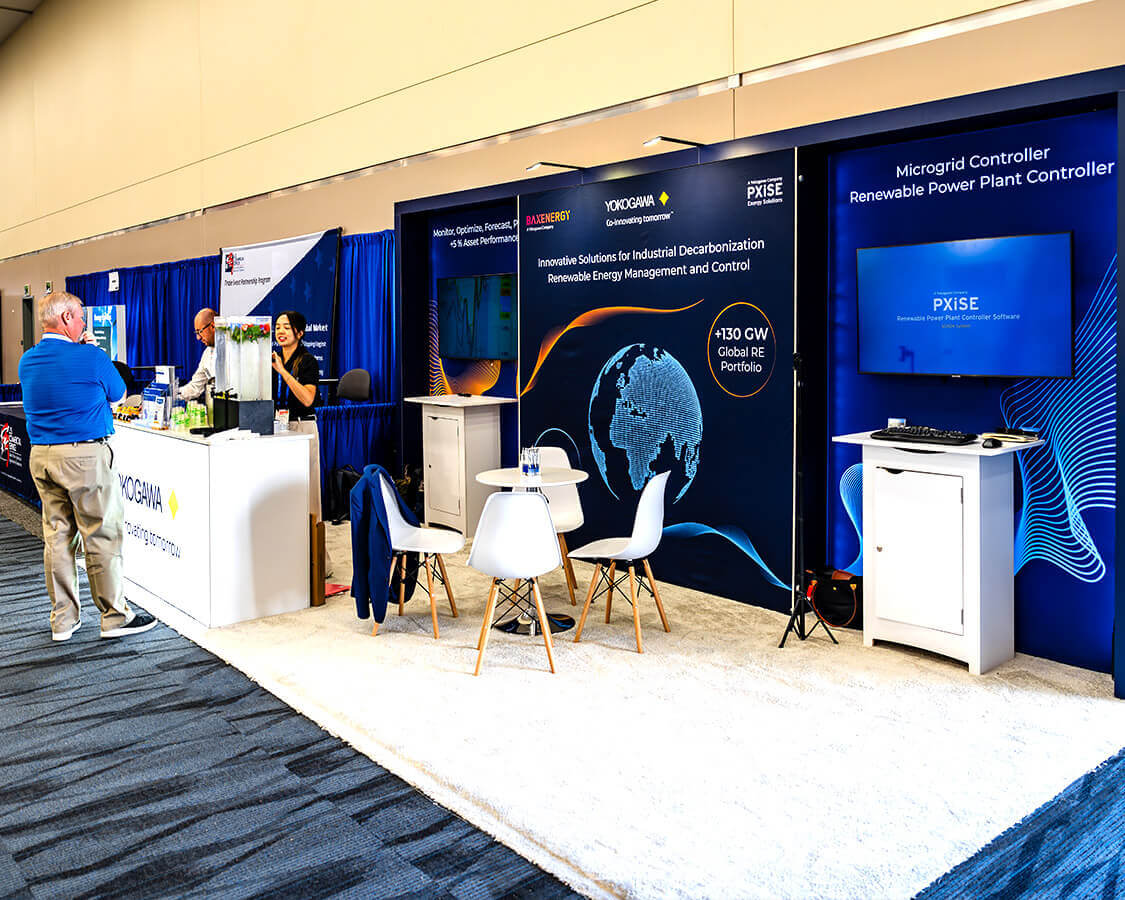 Yokogawa - 10x20 Exhibition Stand Rental at RE+