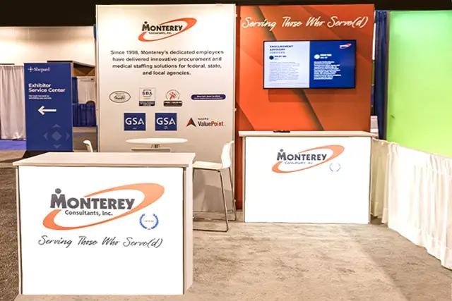 10x10 Exhibit Rental NIGP 2025 for Monterey Consultants Denver,CO Exponents