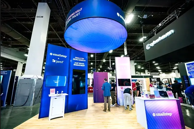 20×20 Trade Show Booth Rentals for Small Step at Black Hat 2025, Designed and Built By Exponents in Las Vegas, NV 