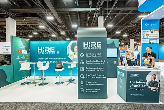 10x20 Trade Show Display for Apply Gateway Ltd at HR Tech, Designed and Built by Exponents in Las Vegas 01