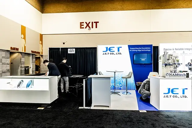 10x10 Trade Show Display Rental for JET at SEMICON West, Designed and Built by Exponents in Phoenix