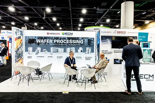 10x20 Trade Show Display for ECM USA at SEMICON West, Designed and Built by Exponents in Phoenix