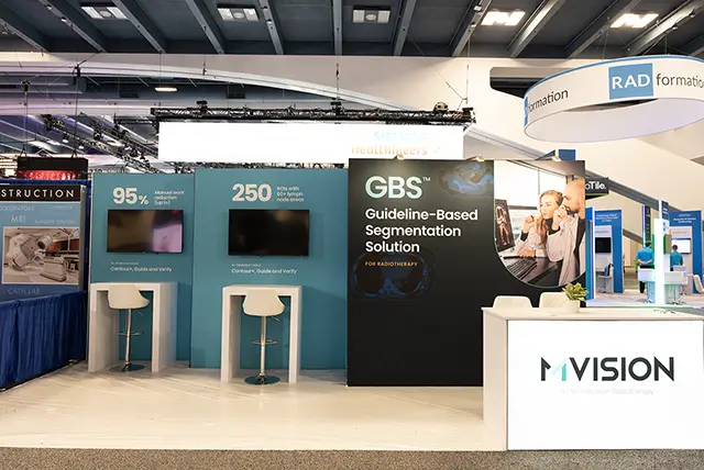 10x20 Trade Show Display for MVision AI at ASTRO Show, Designed and Built by Exponents in San Francisco, CA