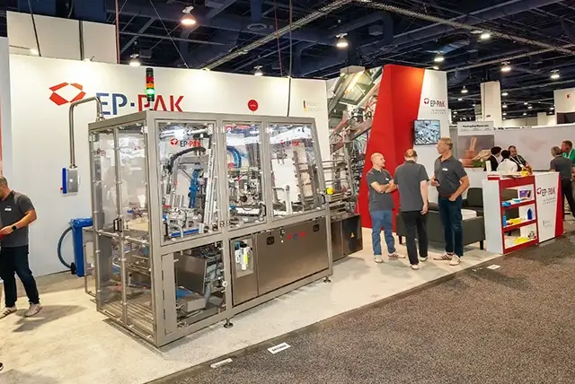 15x30 Custom Booth Rental for EP-Pak at Pack Expo, Designed and Built by Exponents in Las Vegas, NV