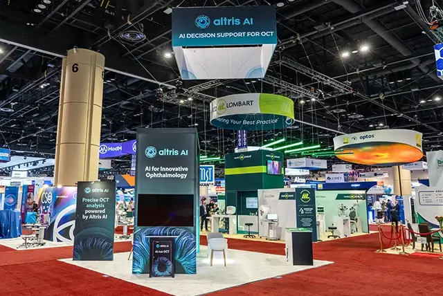 20x20 Trade Show Booth for Altris at AAO Show, Designed and Built by Exponents in Orlando, FL
