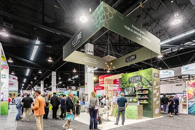 20x20 Trade Show Booth for Illume Agriculture at Global Produce & Floral Show, Designed and Built by Exponents in Anaheim,CA