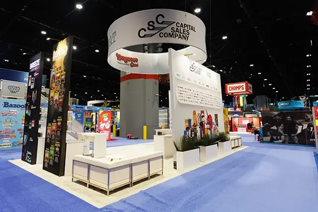 20x40 Custom Exhibit Rental for Capital Sales Company at NACS Show, Designed and Built by Exponents in Chicago,IL
