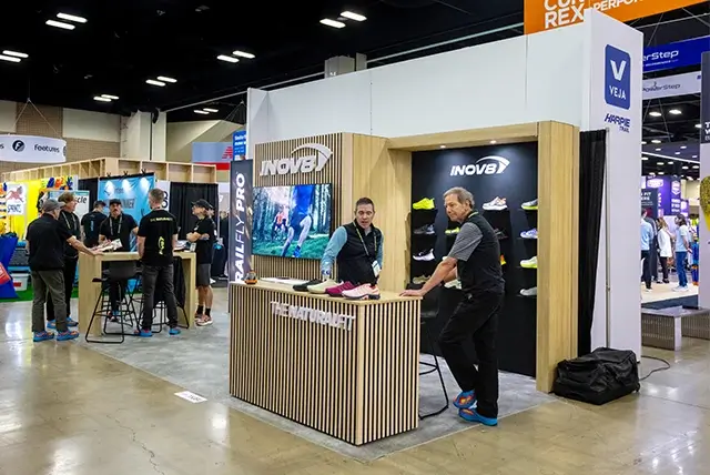 10x20 Trade Show Display Rental for Inov8 at The Running Event, Designed and Built by Exponents in San Antonio, TX