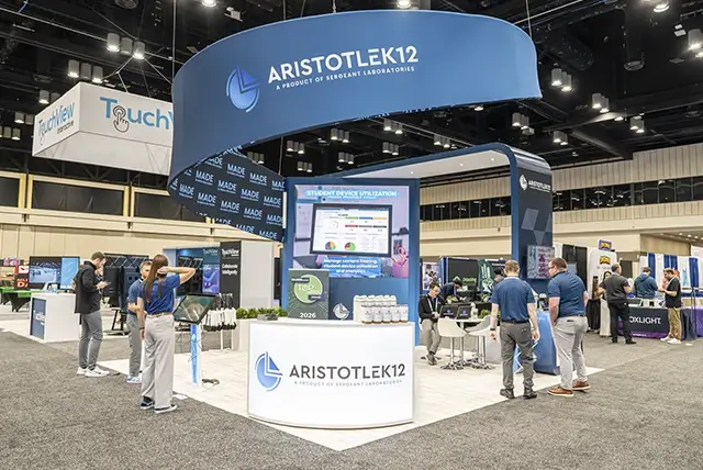 20x20 Trade Show Exhibit Rental for Sergeant Laboratories at FETC, Designed and Built by Exponents in Orlando, FL