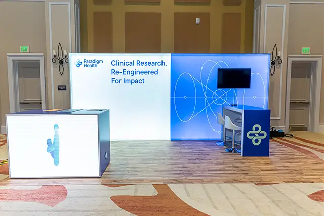 08x20 Trade Show Booth for Paradigm Health, Inc at SCOPE Summit, Designed and Built by Exponents in Orlando