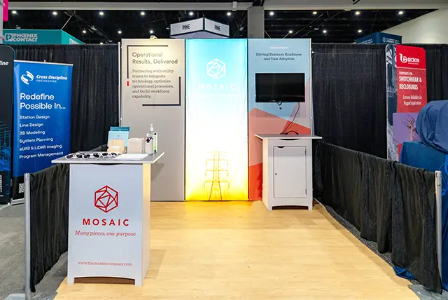 10x10 Trade Show Display for The Mosaic Company at Distributech, Designed and Built by Exponents in San Diego