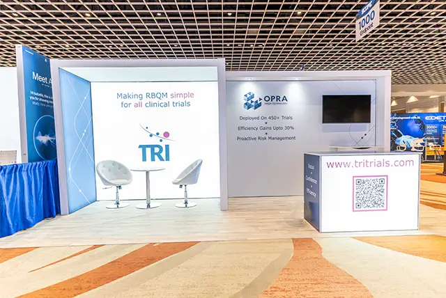 10x20 Trade Show Booth for Tritrials at SCOPE Summit, Designed and Built by Exponents in Orlando, FL