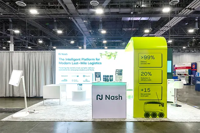 10x20 Trade Show Display for Nash at Manifest, Designed and Built by Exponents in Las Vegas, NV