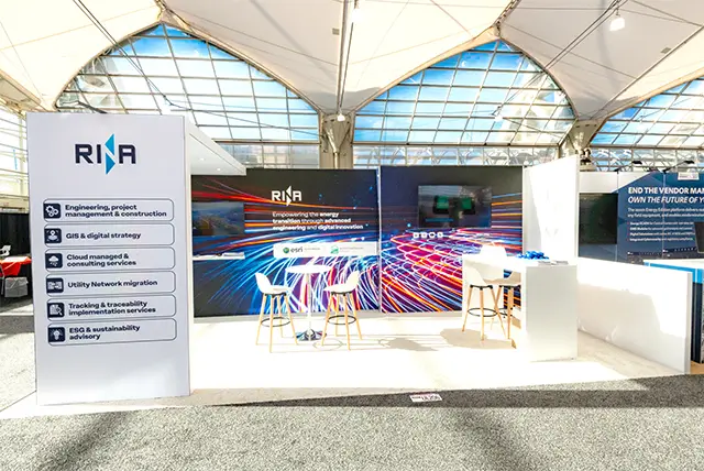 10x20 Trade Show Display for RINA at Distributech, Designed and Built by Exponents in San Diego