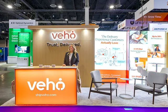 10x20 Trade Show Display for Shipveho at Manifest, Designed and Built by Exponents in Las Vegas, NV