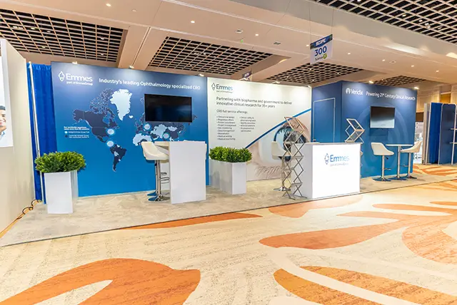 10x30 Trade Show Booth for The Emmes Company at SCOPE Summit, Designed and Built by Exponents in Orlando