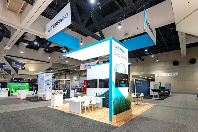 20x20 Trade Show Booth Rental for Terragotech at Distributech, Designed and Built by Exponents in San Diego