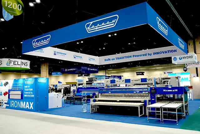 50×50 Trade Show Exhibit Booth for Lapauw at Cleanshow 2025, Designed and Built By Exponents in Orlando