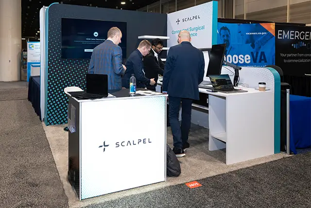 10x10 Trade Show Display for Scalpel at AAOS, Designed and Built by Exponents in New Orleans, LA