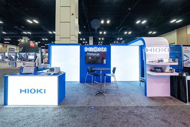 10x20 Trade Show Display Rental for Hioki at APEC, Designed and Built by Exponents in San Antonio, TX