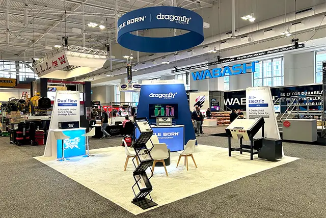 20x20 Trade Show Exhibit for Dragonfly at TMC, Designed and Built by Exponents in Nashville, TN