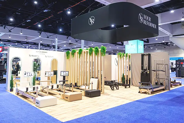 20x40 Custom Exhibit Rental for Your Reformer at HFA, Designed and Built by Exponents in San Diego, CA