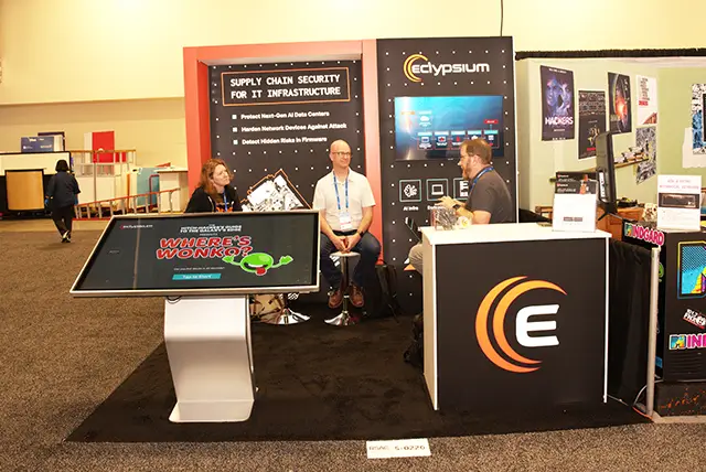 10x10 Trade Show Display for Eclypsium at RSA Conference, Designed and Built by Exponents in San Francisco