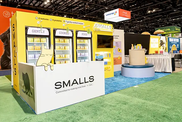 10x20 Trade Show Display Rental for Smalls at Global Pet Expo, Designed and Built by Exponents in Orlando, FL