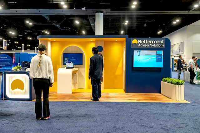 10x20 Trade Show Display for Betterment at NAPA 401K Summit, Designed and Built by Exponents in Tampa, FL
