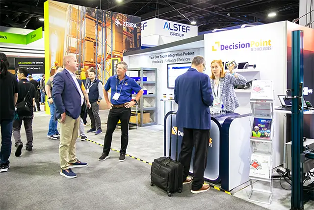 10x20 Trade Show Display for DecisionPoint Technologies at MODEX, Designed and Built by Exponents in Atlanta, GA