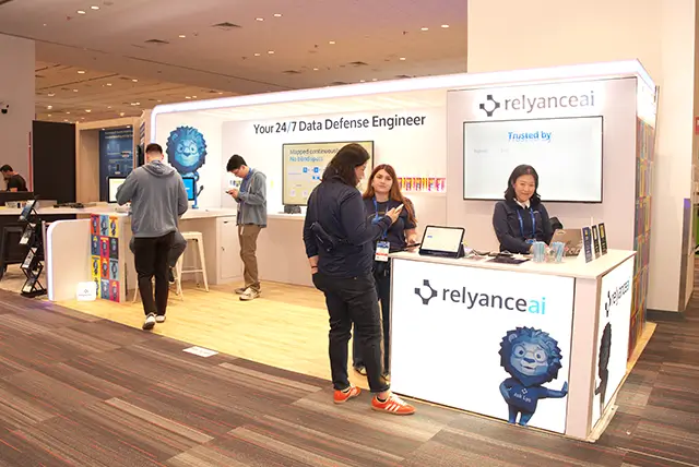 10x20 Trade Show Display for Relyance AI at RSA Conference, Designed and Built by Exponents in San Francisco
