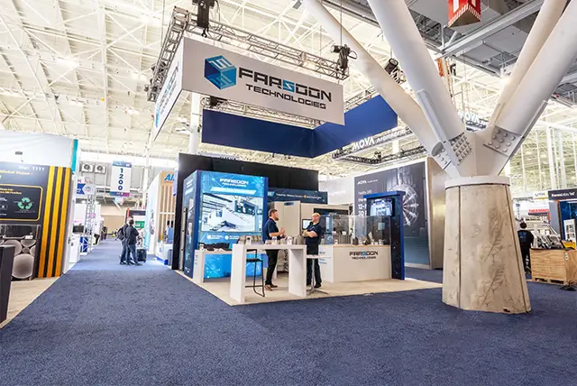 20x20 Trade Show Exhibit Rental for Farsoon Technologies at RAPID + TCT, Designed and Built by Exponents in Boston, MA