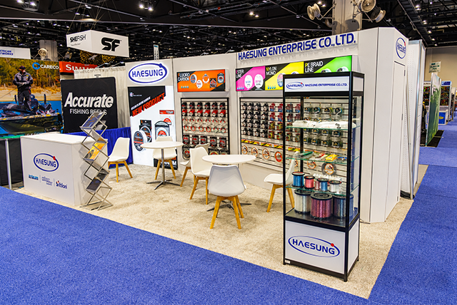 10x20 Trade Show Display for Haesung Enterprise at ICAST in Orlando, FL
